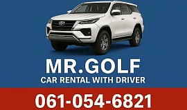 Rent a car with a driver from Mr.Golf's team.