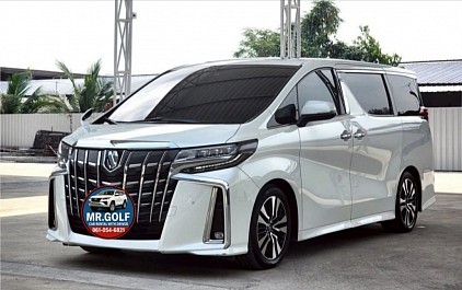 Luxury Alphard SUV with chauffeur, perfect for executives. Comfortable seating and spacious interior