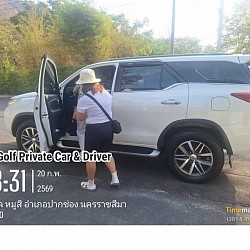Private car hire with driver for tours in Pak Chong. Travel safely.